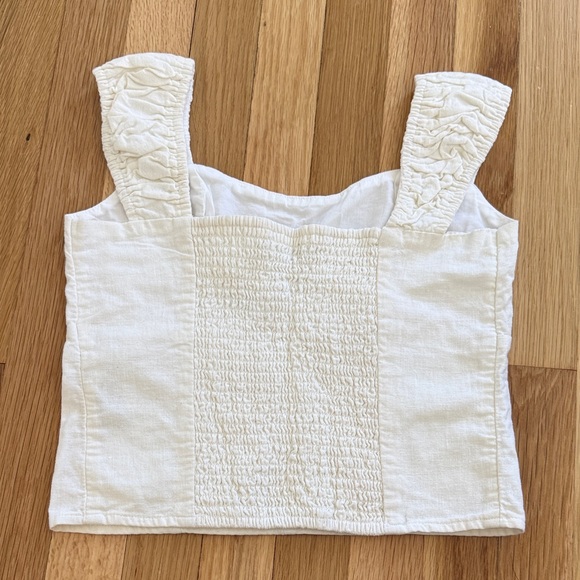 NWT Abercrombie Linen Top - Picture 3 of 3